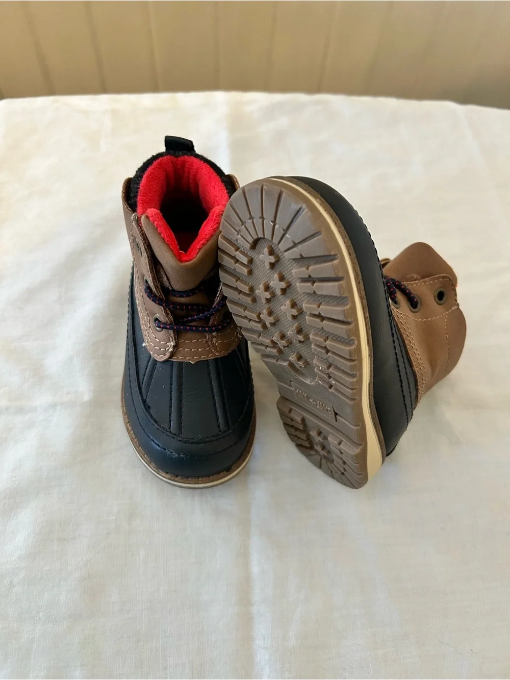 Max & Jake Dennis Duck Boots/Toddler Size 7 M/Brown-Red/ NWOT